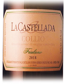 ラ・カステラーダ フリウラーノ白 2018