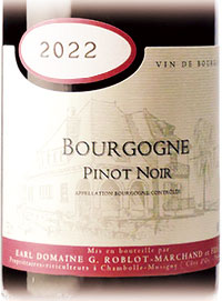 ブルゴーニュ　ピノ・ノワール　赤2022