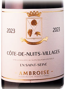 コート・ド・ニュイ・ヴィラージュ　サン・セーヌ赤2023