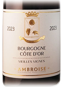 ブルゴーニュ　コート・ドール ヴィエイユ・ヴィーニュ　 赤2023