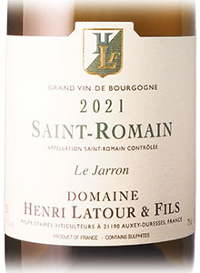 サン・ロマン　ル・ジャロン2021 アンリ・ラトゥール